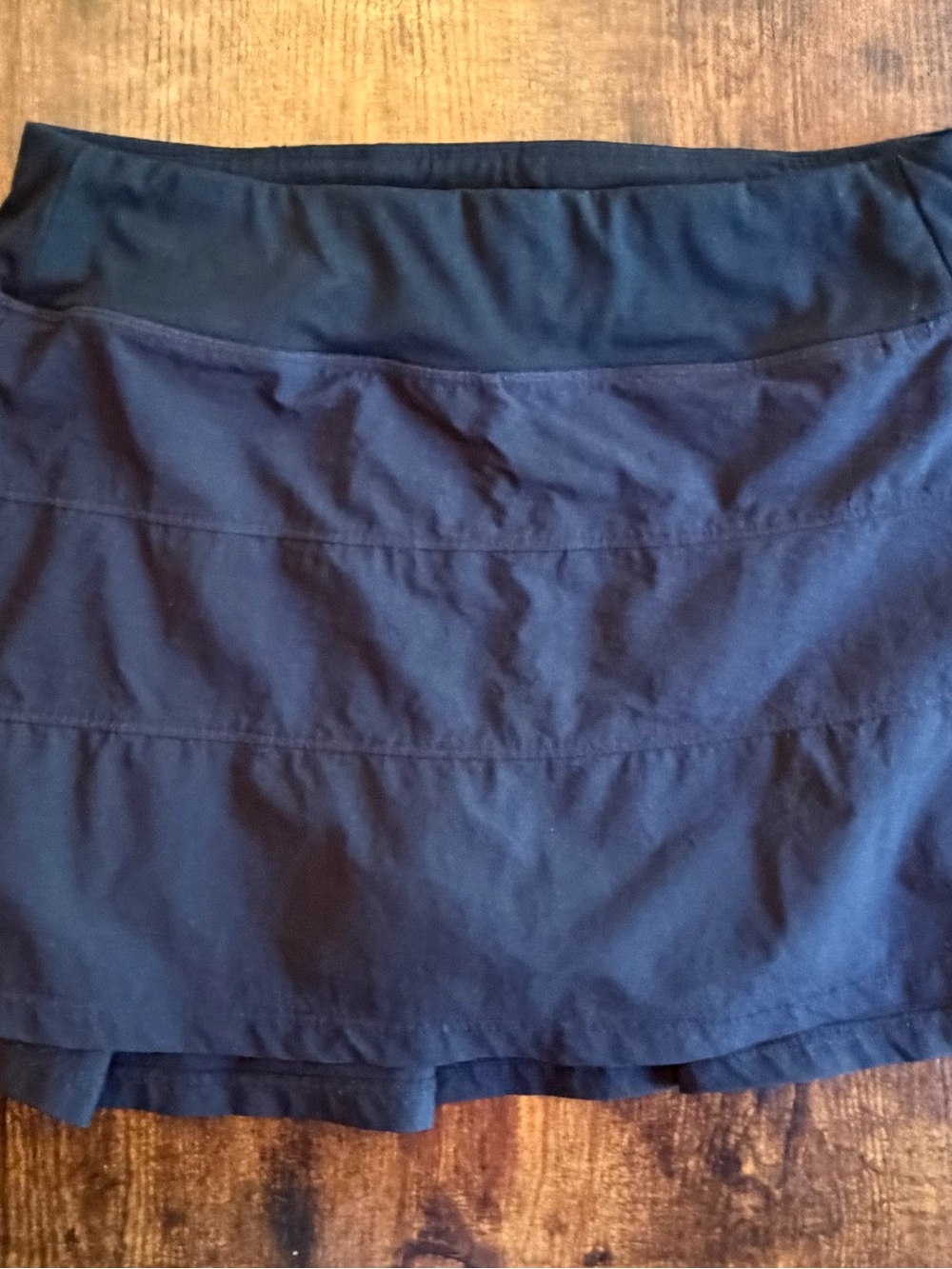 Black Active Skort with Black Waistband